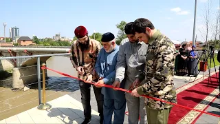 Хас-Магомед Кадыров принял участие в церемонии открытия улицы Ашхабадской и набережной вдоль Сунжи