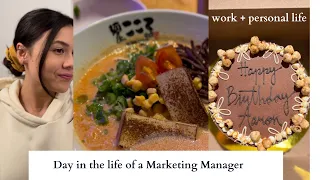 day in the life of a marketing manager in vancouver 💛 | ramen | snow day