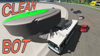 CLEAN BOT THAT EATS CARS - BeamNG.drive