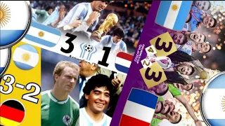 All Three World Cup Final Match Argentina 1978,1986,2022