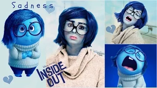 Sadness Tutorial from Inside Out! Makeup, Wig & DIY Costume for Halloween