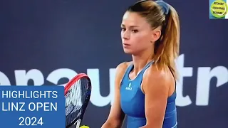 CAMILA GIORGI/CLARA TAUSON/BEST SERVING SET HIGHLIGHTS/LINZ OPEN 2024