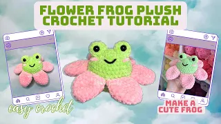 Easy Low-Sew Crochet Flower Frog: Amigurumi Tutorial