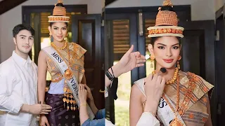 Sheynnis Palacios, Miss Universo 2023 fue recibida con honores en Laos