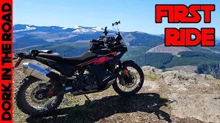 2024 KTM 790 Adventure First Ride Off Road (Mud, Gravel, Snow) + Tusk 2Track Tires First Impressions