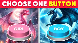 Choose One Button! 🤩 GIRL or BOY Edition 💙❤️ Quiz Shiba