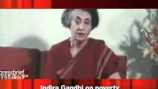 Indira Gandhi on poverty