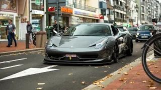 Liberty Walk Ferrari 458 Italia w/ Armytrix Exhaust - LOUD Revs & Acceleration !