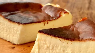 Basque Burnt Cheesecake Recipe / Easy  Home Baking