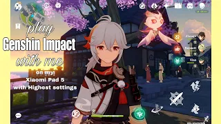 Genshin Impact relaxing longplay / on Xiaomi pad 5 with highest settings | gametest on pad 5｡*⁠♡