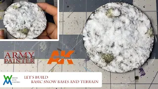 Beginner's Guide to Miniatures   Snow Bases & Terrain