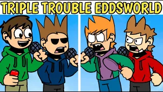 TRIPLE TROUBLE BUT EDDSWORLD'S CHARACTERS SING IT || Edd, Tord, Tom & Matt REANIMATED Triple Trouble