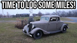 Adding Vintage Turn Signals and First Drive of 1934 Ford Barn Find!!