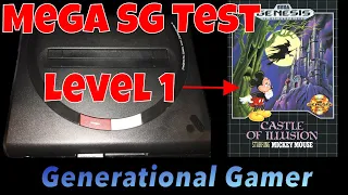 First Test With The 1080P FPGA Analogue Mega SG With Castle Of Illusion For The Sega Genesis