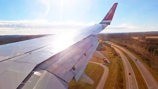 Norwegian Air Shuttle Boeing 737 LN-DYB Landing at Oslo Gardermoen OSL [1080p HD]