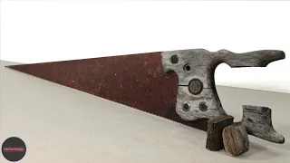 90 Year Old Destroyed Handsaw Repair and Restoration