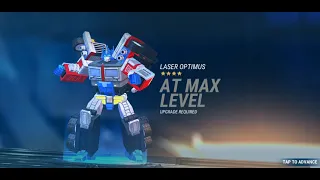 Pt. 3 Transformers Earth Wars 4 Star Laser Optimus Prime Level 20 Reached