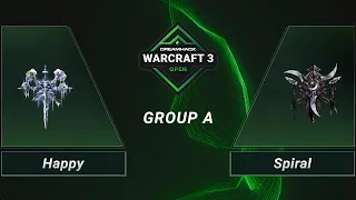 WC3 - Happy vs. Spiral - Group A - DreamHack WarCraft 3 Open: Winter 2021 - EU