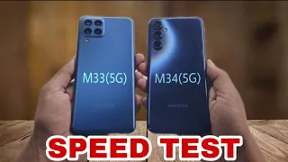 Samsung Galaxy M34 5G vs Galaxy M33 5G Speed Test Comparison