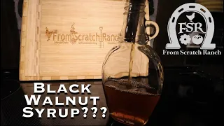 You Can Make Syrup From Black Walnut Trees? What?