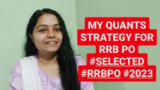 My quants strategy for RRB PO#SELECTED #RRBPO #ibpsrrbpo #ibps #banking #strategy #quant #tripura