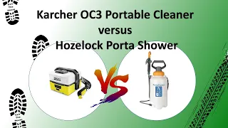 Karcher OC3 Portable Cleaner versus Hozelock Porta Shower