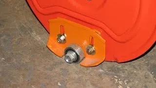 Custom rolling snowblower skids