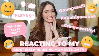 REACTING TO MY MOST EMBARRASSING MOMENTS ON TV | Jessy Mendiola