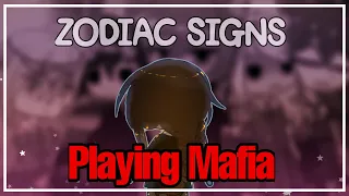 🎴 Zodiac Signs Playing Mafia 🎴 Gacha Club 💫