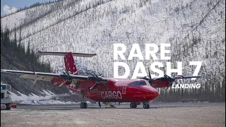 EPIC Dash 7 Landing on Remote Gravel Runway in Northwest Territories! | Air Tindi | RARE