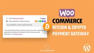 How to add Woocommerce bitcoin & other cryptos payment gateway on a WordPress Website | 2022