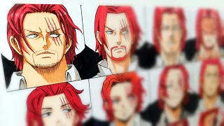 Drawing Shanks in Different Anime Manga Styles | One Piece