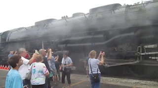 UP big boy locomotive No 4014 in West Chicago 7 29 19