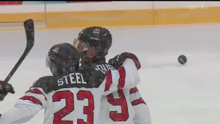 Dillon Dube 2-0 Goal - Canada vs USA Outdoor Game 2018 WJC 12.29.17