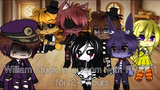 William Afton stuck in a room with FNAF 1 for 24 hours || + Puppet/Marionette || Gacha Club ||