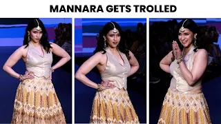 Bigg Boss 17 fame Mannara Chopra faces trolling after her ramp walk at Fashion Week | Video