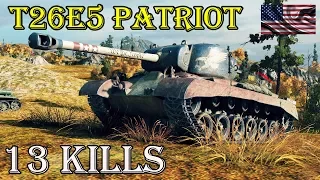 T26E5 Patriot  13 kills ● 1 vs 5 ● Best Premium Tank World of Tanks