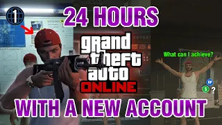 How much can you achive in GTA ONLINE in 24 HOURS with a new account