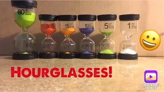 Hourglass Drops In Slow Mo