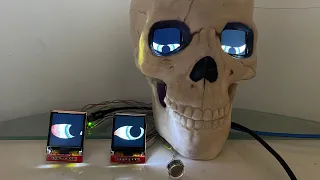 Spooky eyes - halloween Eyes assembly with schematic and configuration