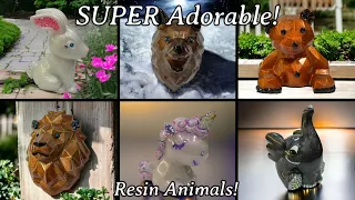 #451 Trying 7 New Resin Animals & 7 New Micas! PLUS Embellishments!