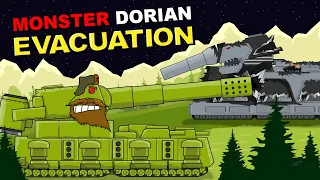 Evacuation of Monster Dorian - Cartoons about tanks