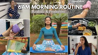 6 AM MORNING ROUTINE 🌞 : Realistic & Productive + Healthy habits | Garima Verma