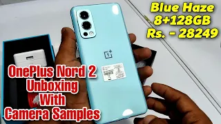 OnePlus Nord 2 5G Unboxing - First Amazon Retail Unit | Blue Haze 8+128GB with Camera Samples