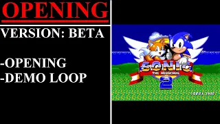 Sonic the Hedgehog 2 [Beta] (Sega Mega Drive) - (Opening & Demo Loop)