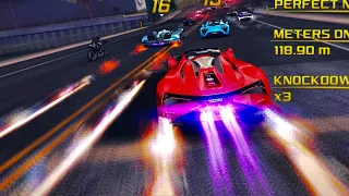 Asphalt 8, Lamborghini TERZO MILLENNIO In Metal Season, Reaching Two Advantage Laps, 4K 60fps