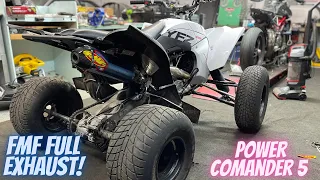 How To Install FMF Full Exhaust System On 2022 YFZ450R (Part 2 Of Power comander 5 install)