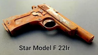 Star Model F 22lr Restoration - Star Pistol Restoration - Antique gun