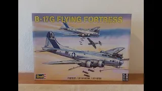 Revell 1:48 B-17G Flying Fortress Plastic Model Kit Review Unboxing