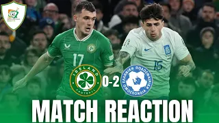 Republic of Ireland 0-2 Greece | Euro 2024 Qualifier | "Just not good enough"